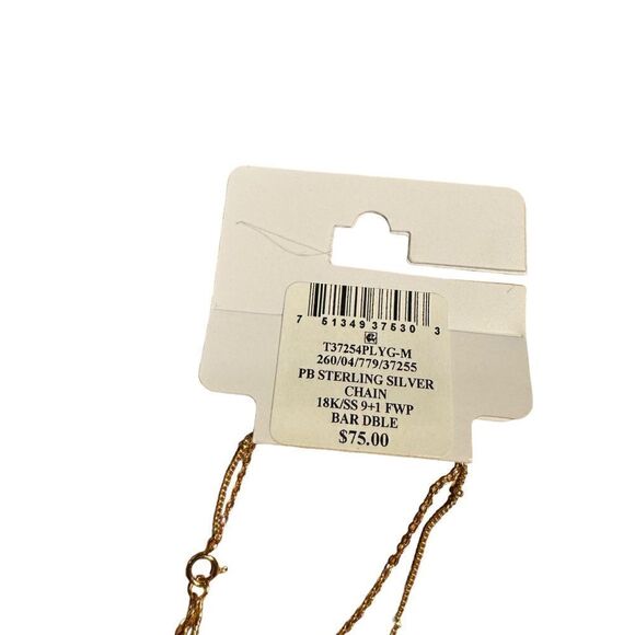 NWT Giani Bernini Cultured Freshwater Pearl (3-4mm) Layered Ankle Bracelet - Picture 3 of 3